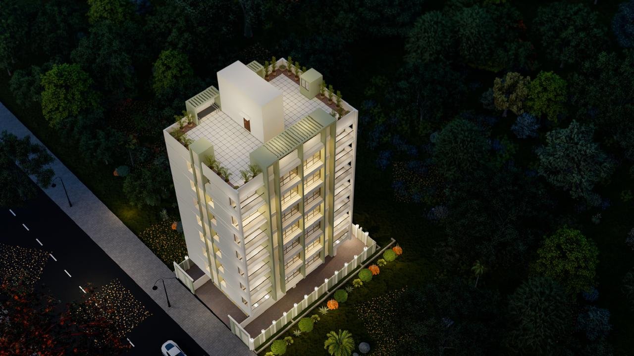 Aerial view of Urban Olive Studios — artistic impression