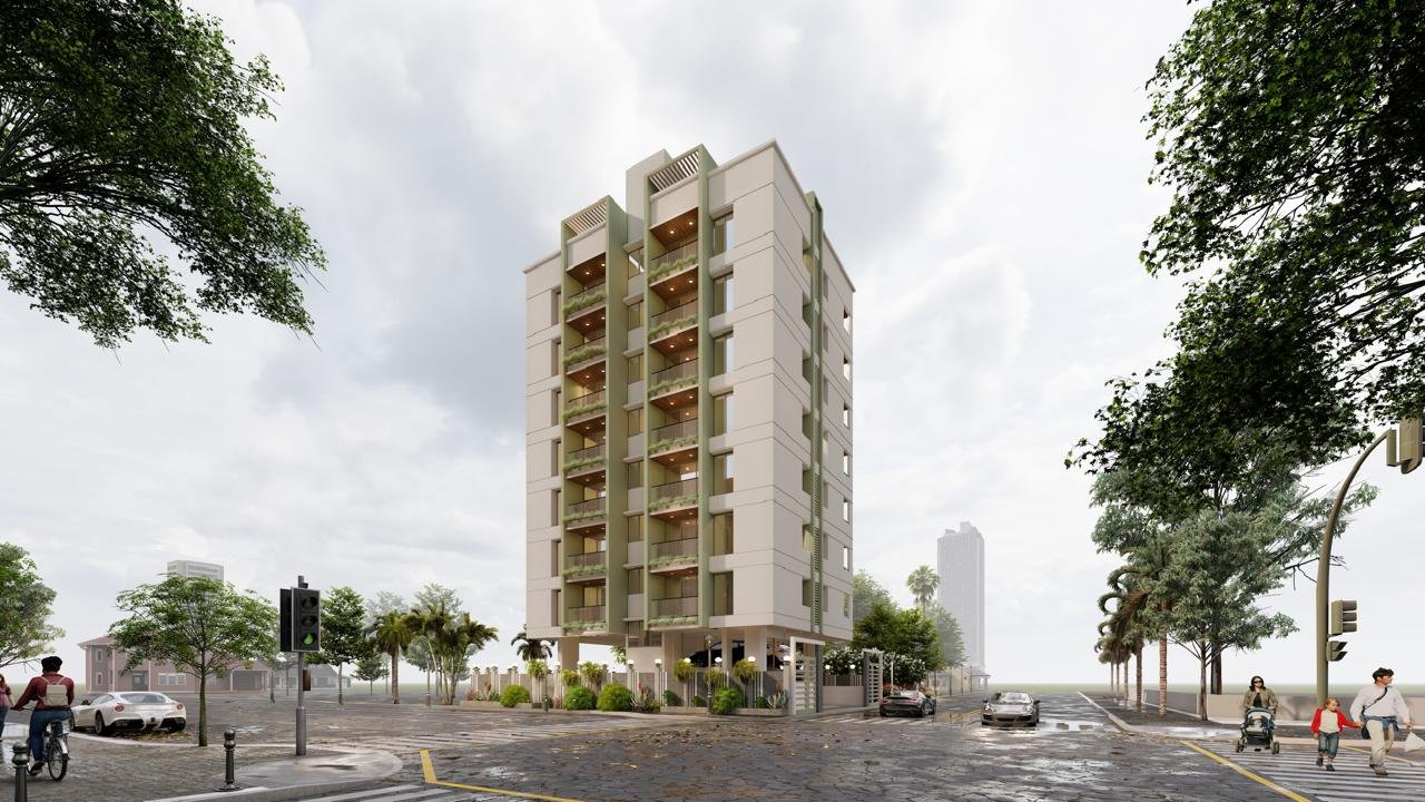 Street-view elevation — artistic impression